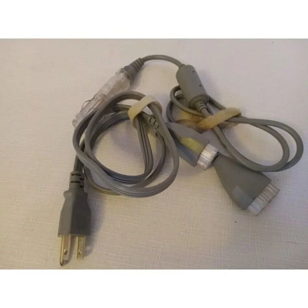 (2)Dell Laptop Linetek 25a 125v 3ft Power Cord D7072 3170111 Cable + CAR CHARGER